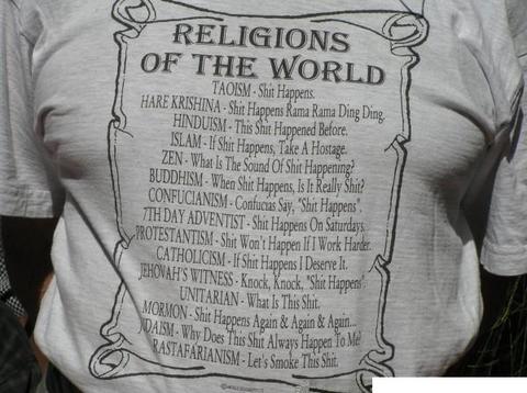 Religions shirt...