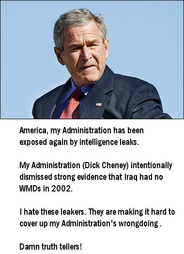 Cheney hurts Bush Administration again