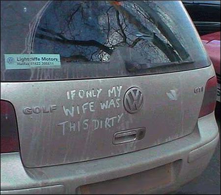 Dirty car...