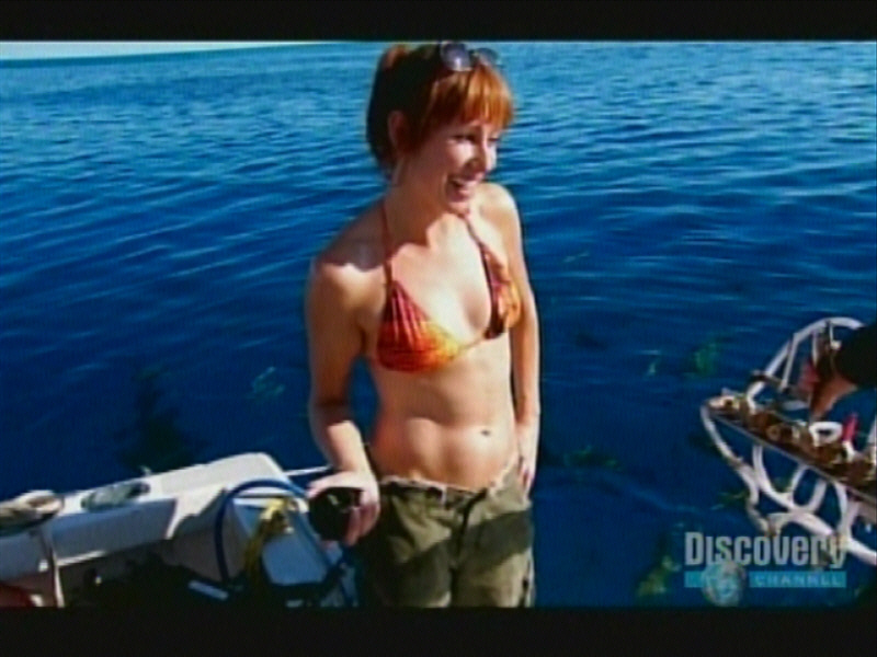 Kari Byron from MythBusters on The Discovery Channel