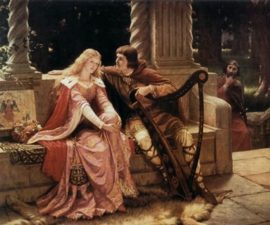 Tristan & Isolde by Edmund Blair-Leighton (1853 - 1922)