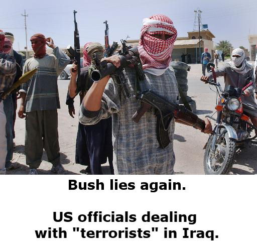 Bush lies again.