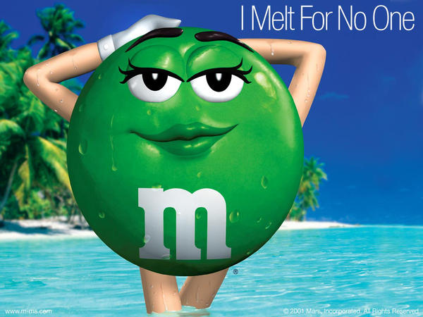 oh shit! don't look now, its a nude m&m!!