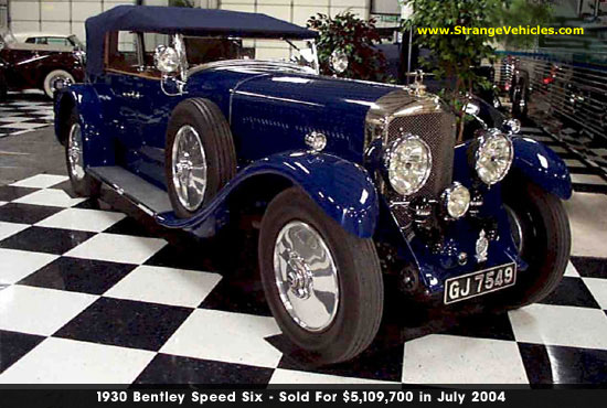 WORLDS MOST EXPENSIVE AUTOMOBILES - 4 - 1930 BENTLEY SPEED 6