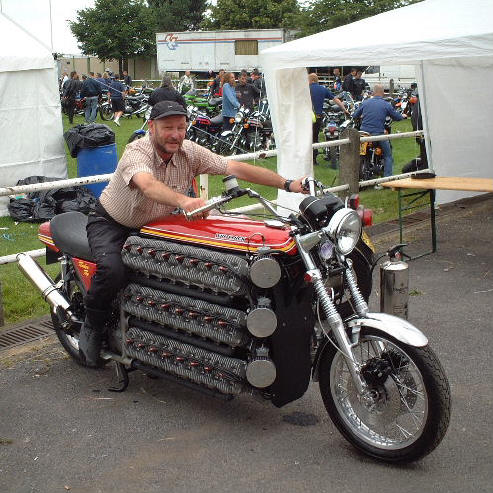 Motorbike with a 48 cylinder engine!