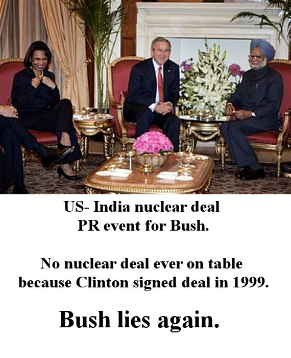 Bush Lies again to the american public