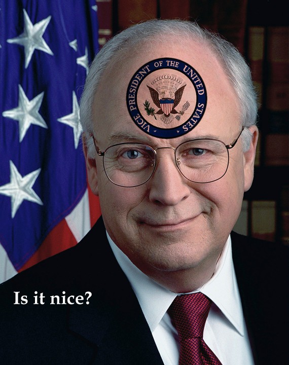 Dick Cheney's head
