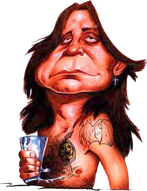 Ozzy Osbourne Caricature