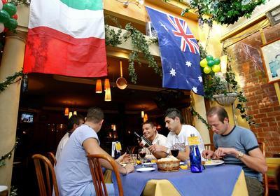 Italy and Australian begin their match of good food and wine countries