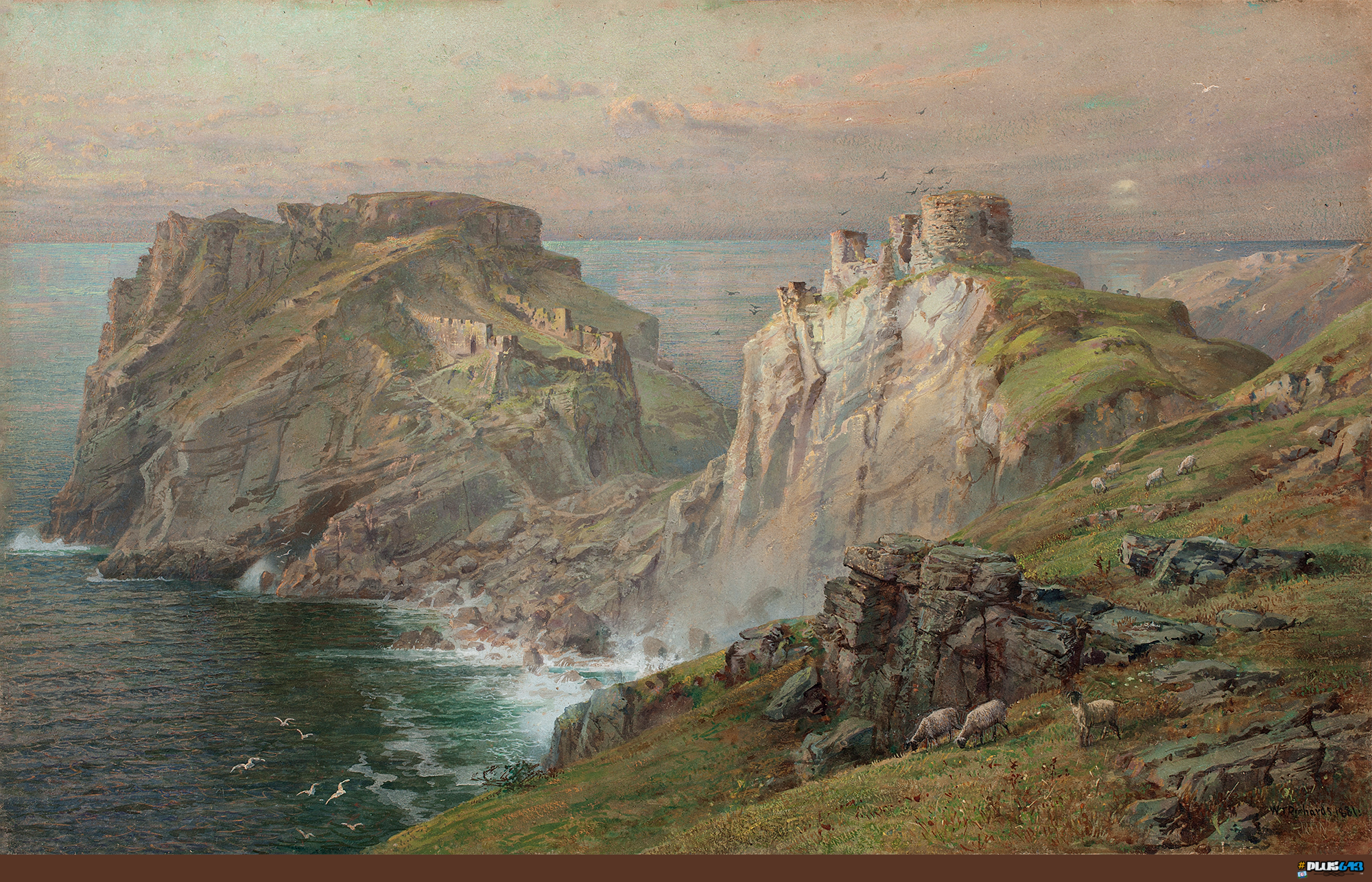 Wallpaper - William Trost Richards - Tintagel