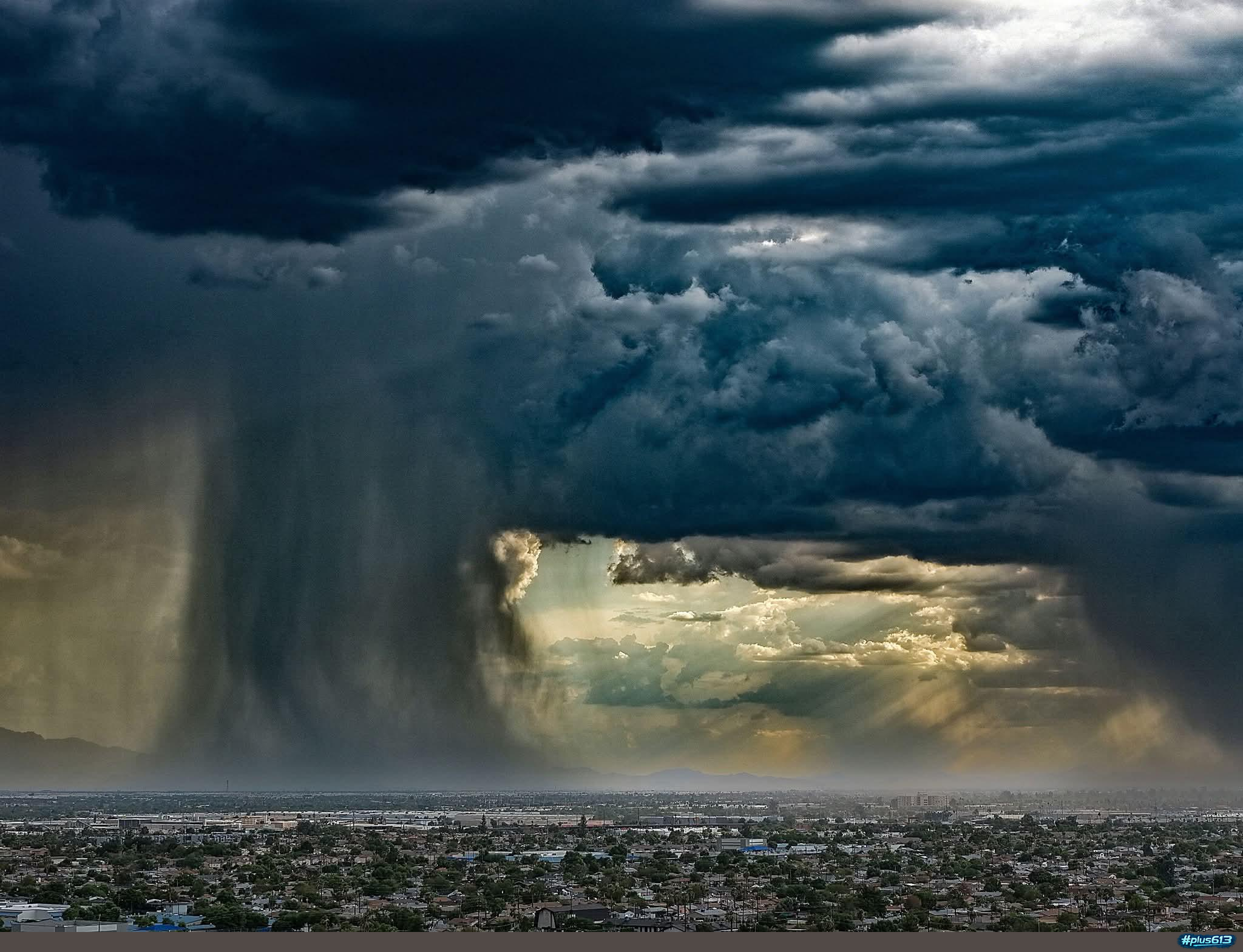 Desert Monsoon. Phoenix, AZ 8.12.26. DJI Air3s, 70mm lens, ND8 filter, Lightroom