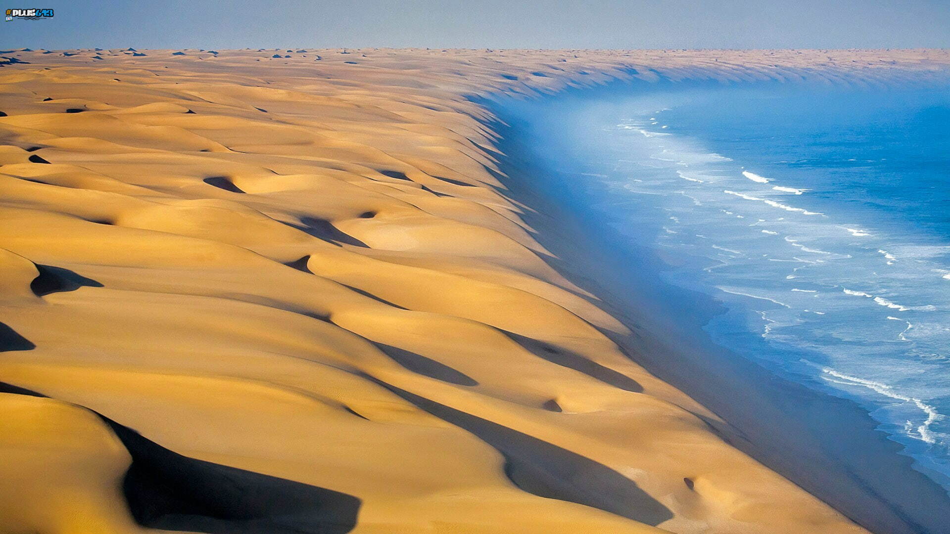 namib desert meets atlantic ocean