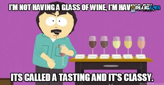 Wine tasting is classy