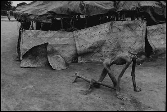 a victim of famine
