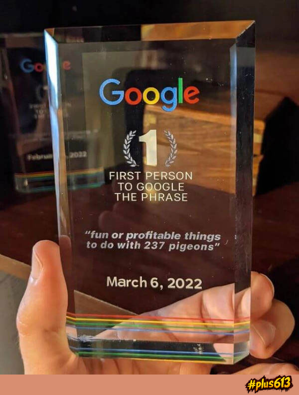 I was first to Google for 