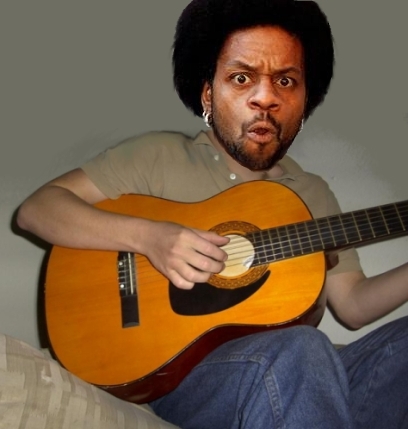 Niggahead and his guitar