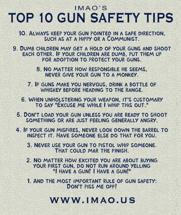 Top ten gun safety tips