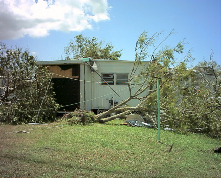 Hurricane Charley - mom's back yard