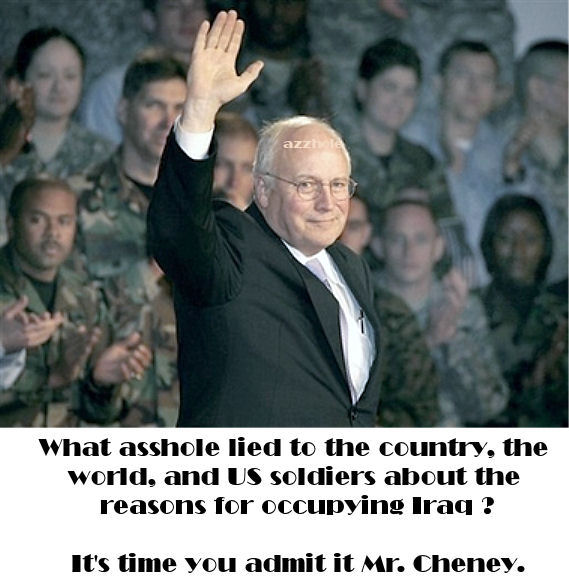 Cheney - man enough to admit he lied ?