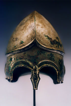 Chalcidian tinned helmet