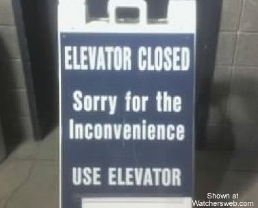 Use elevator!