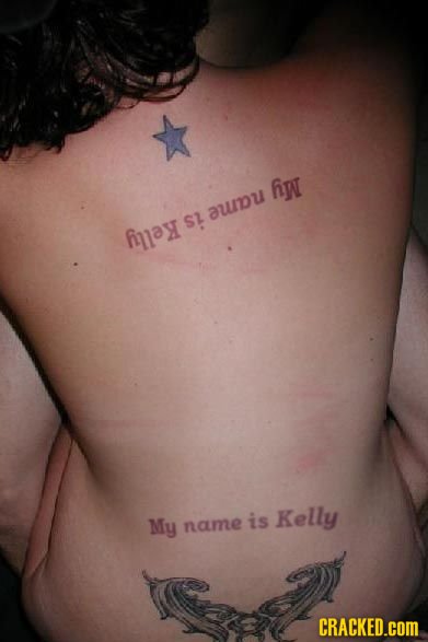 A real tramp stamp