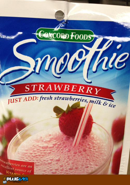 Wow a smoothie in a packet!
