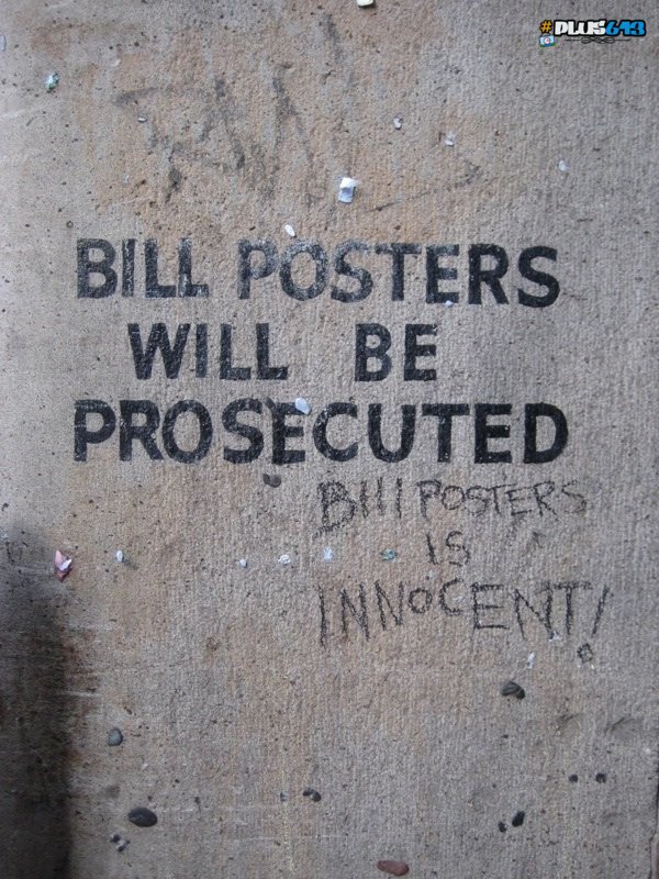 Bill Posters is innocent!