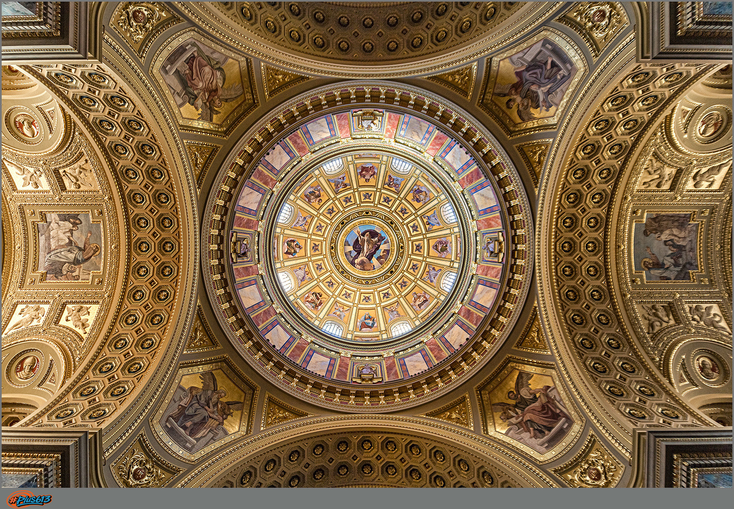 Dome in the St. Stephens Basilica by Herbert A. Franke