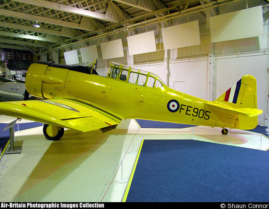North American T-6 Harvard IIB, FE905, Royal Air Force Museum 