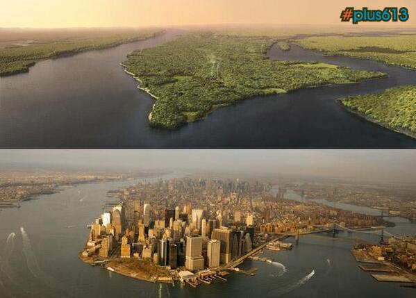 NYC as it would've looked 400 years ago