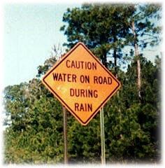 Wet roads