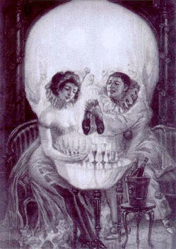 Illusion: A skull? Or two people?