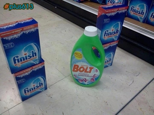 Bolt at the Finish line
