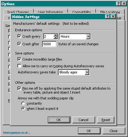 Win2k system options
