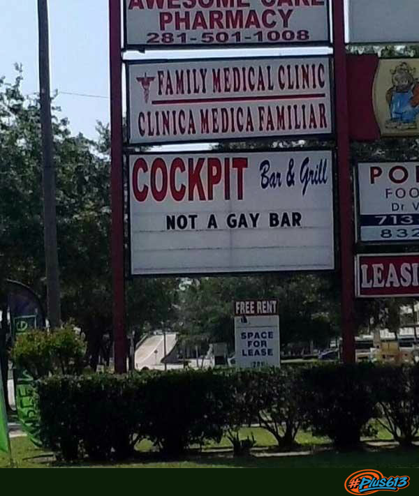 Its a gay bar
