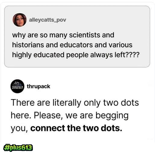Seriously, connect the dots