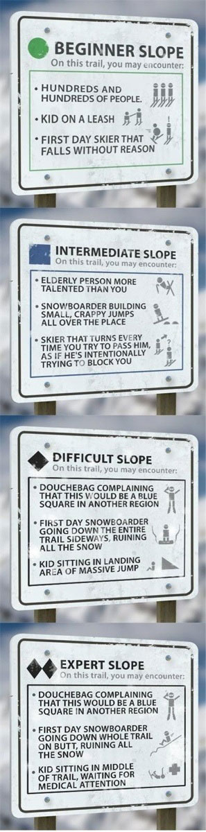 Ski skill levels