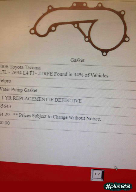 gasket is fucked