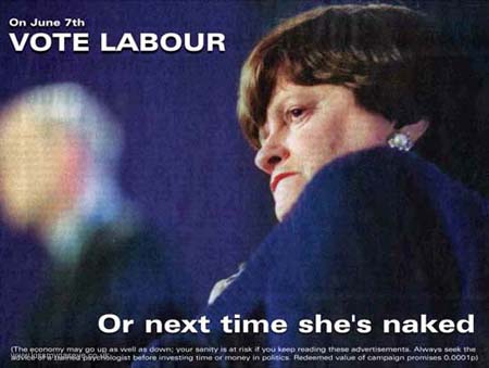 Labour party voting poster