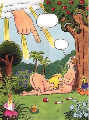 Post-a-caption for Adam & Eve