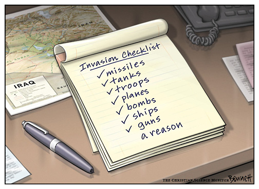 Checklist: Invading a country