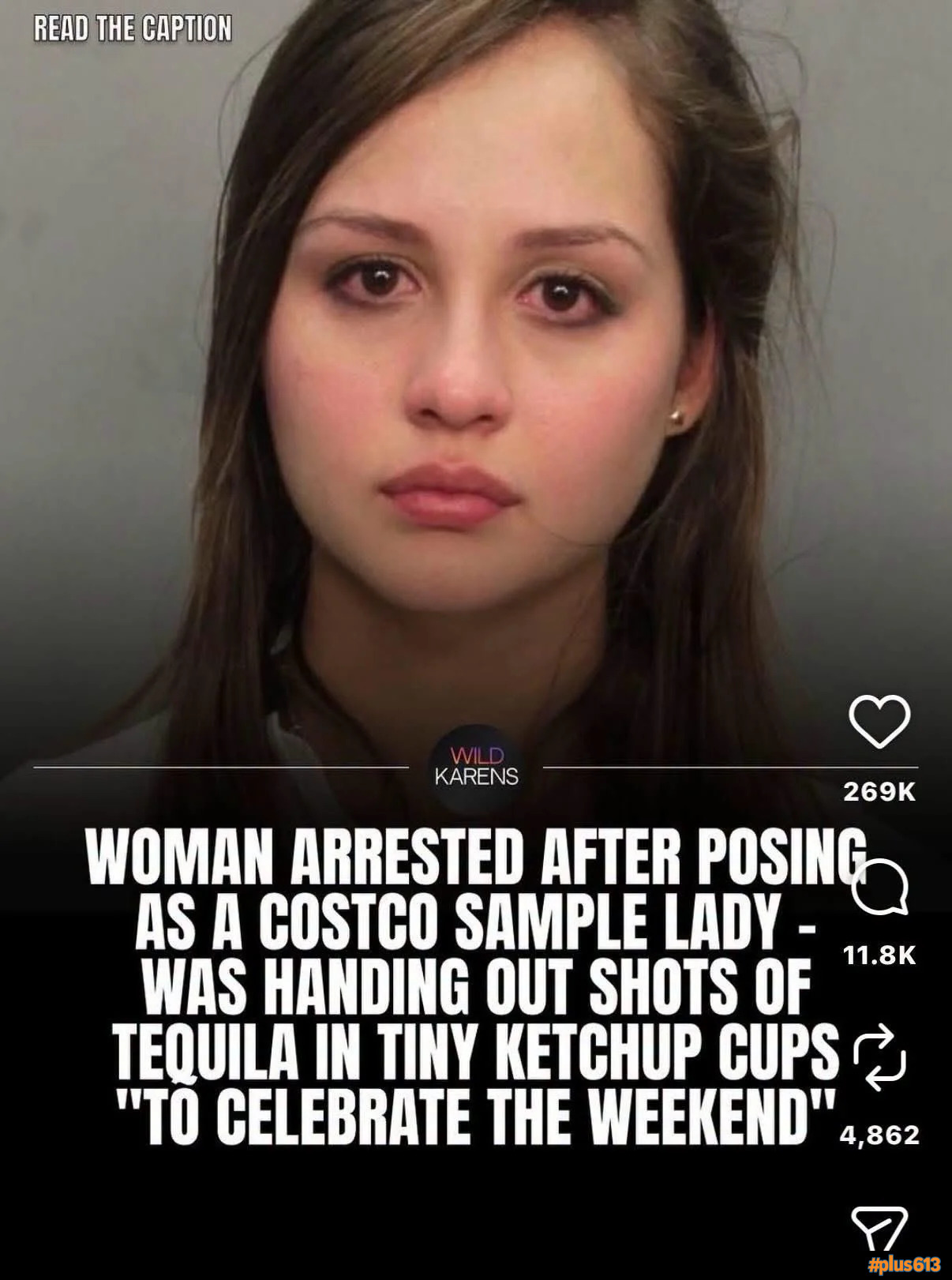 Arrested to give her a reward? I don't get it