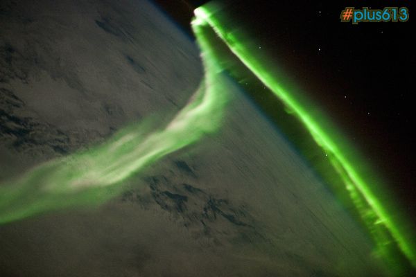 Aurora Australis as seen from space