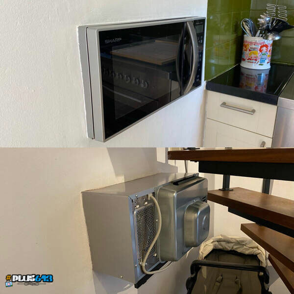In wall microwave