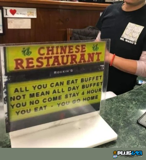 Eat it and get out