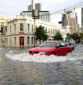 South Melbourne, Victoria, Australia flooded Feb 3, 2005