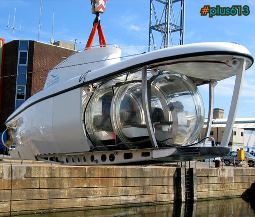 the Alicia - the only transparent hulled sub