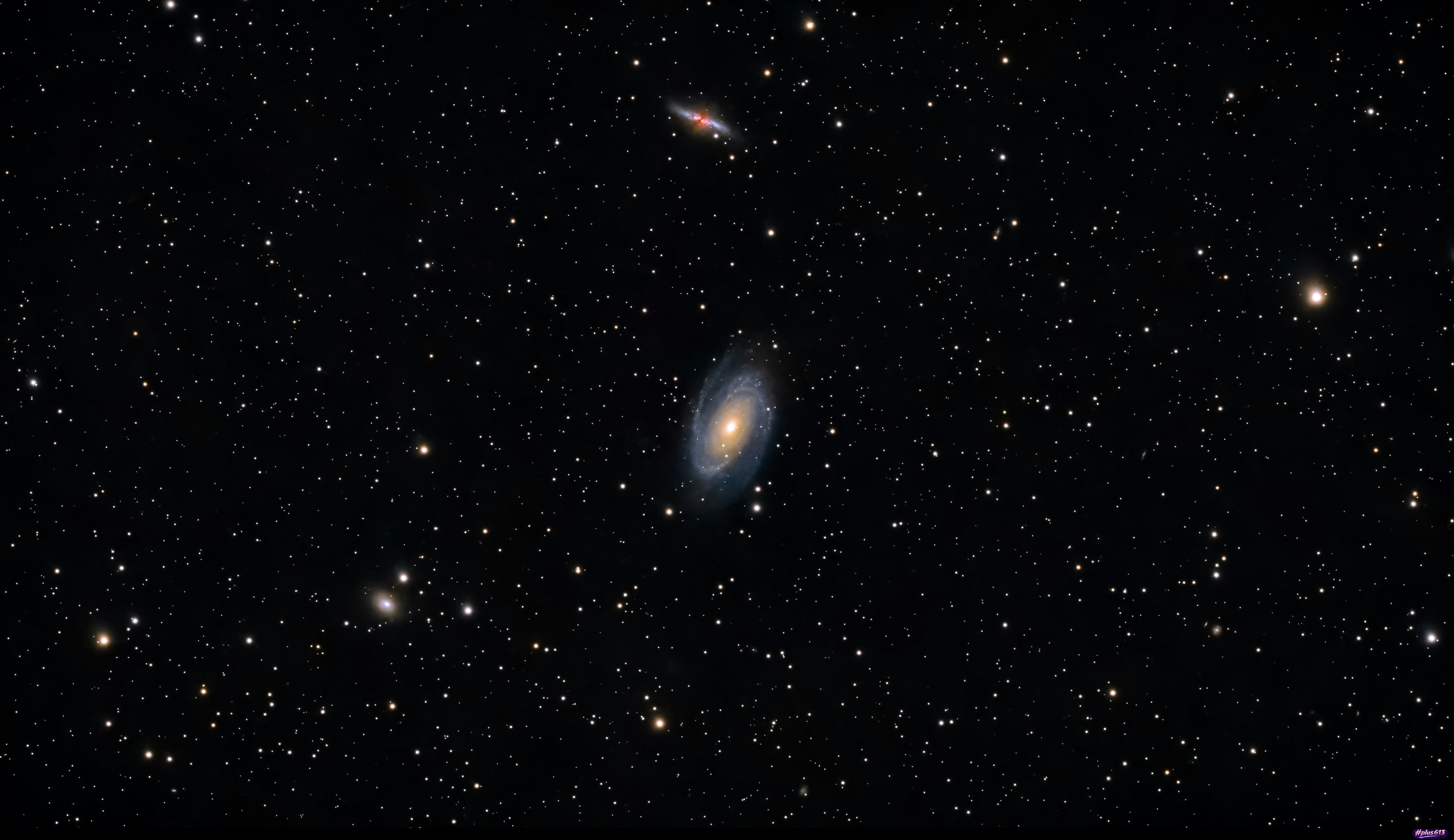 Galaxies and stars in the vastness of space by thibault henry
