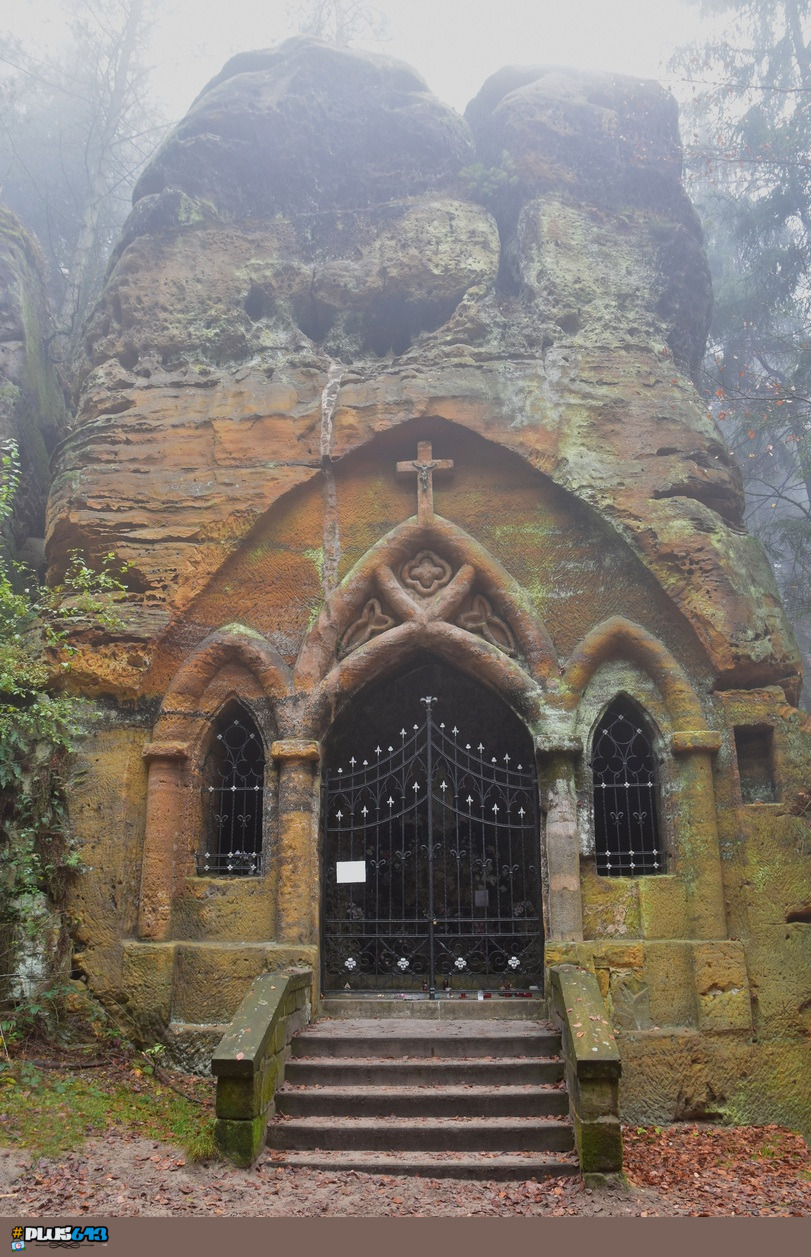 Hidden until close - church carved in rock